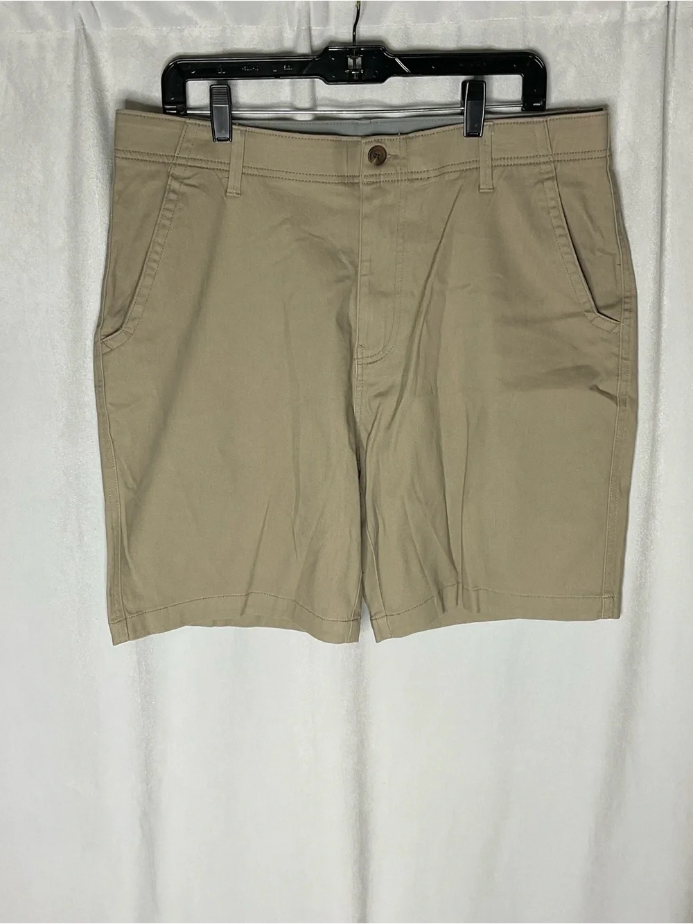 Denali Men's Stretch Hybrid Flat Front Walk Shorts Khaki Size 36
